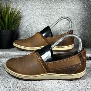 MERRELL Women's Ashland Slip-On Shoes, Brown Sugar Size 6 Leather Suede